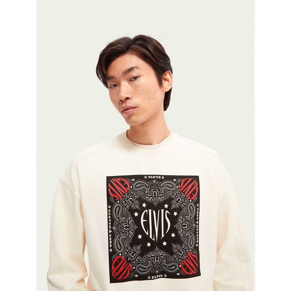 término análogo Cuaderno Porque Sudadera de algodón Elvis 166589 scotch & soda | Cabo Rojo