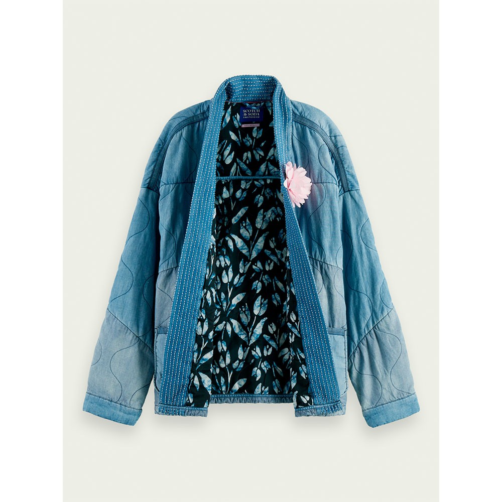 estilo kimono de chambray acolchada scotch & | Cabo Rojo