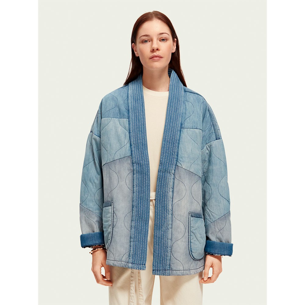 estilo kimono de chambray acolchada scotch & | Cabo Rojo